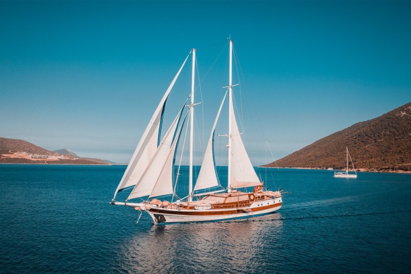 a gulet on turquoise coast for sailing turkey tour